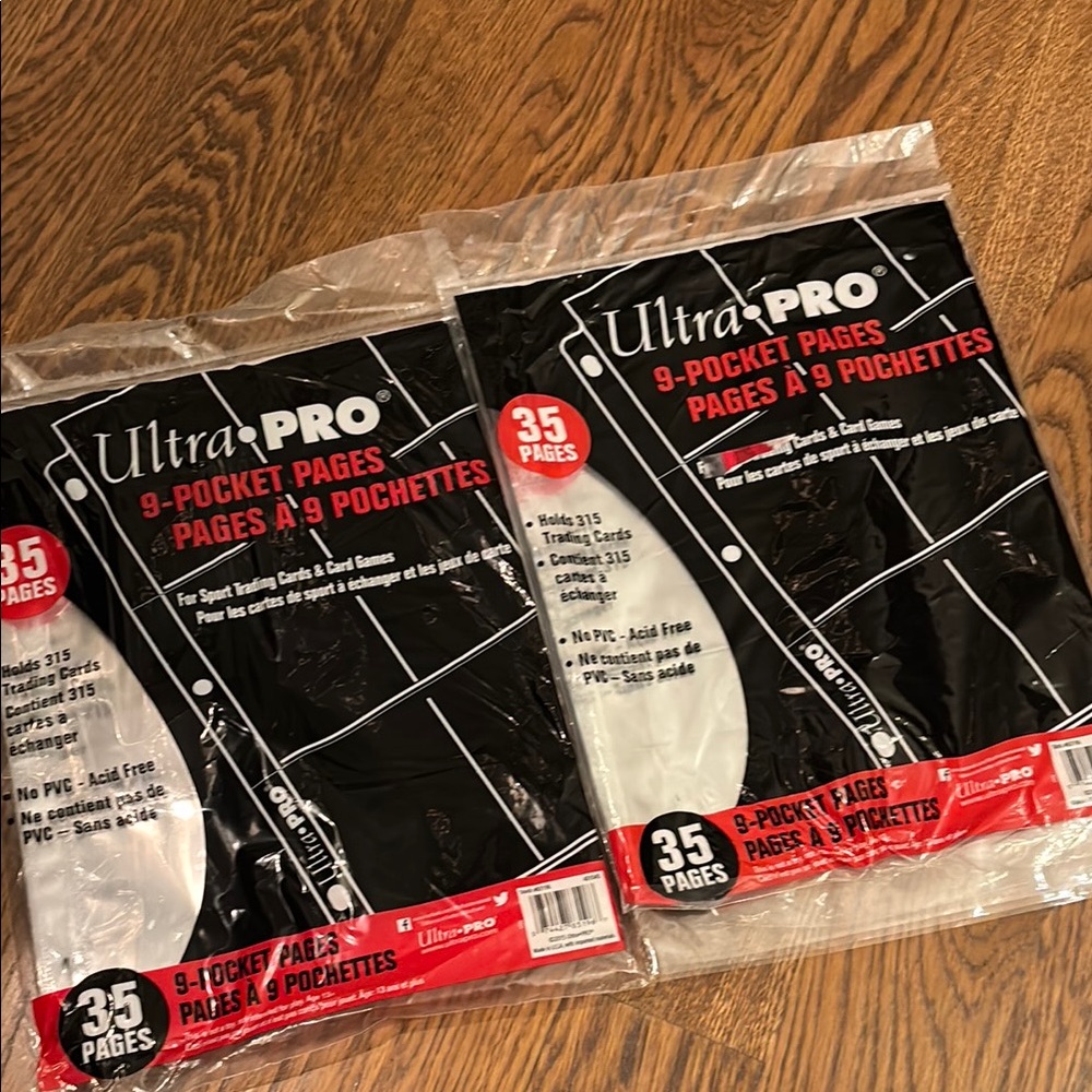 Ultra Pro 9-Pocket Pages - 35 Pack